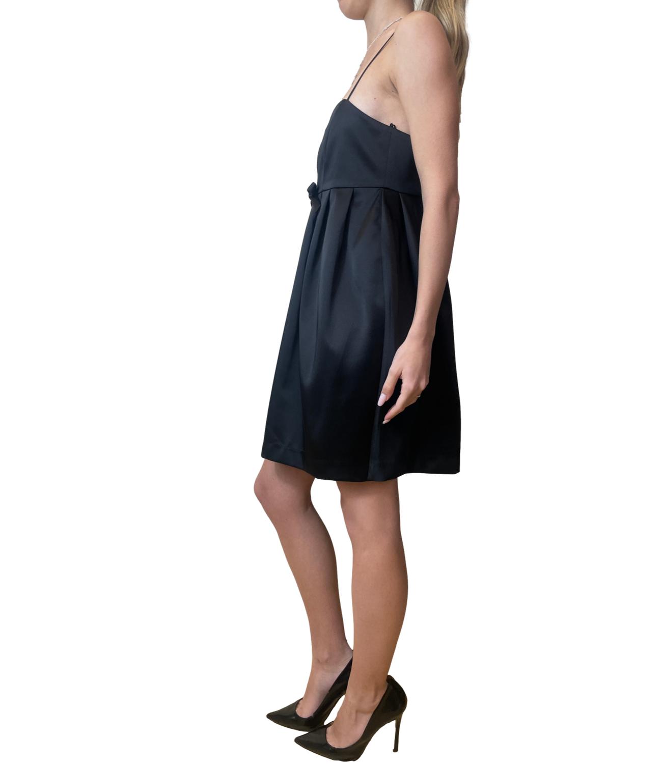 Vicolo Abito Fiocco Nero Donna