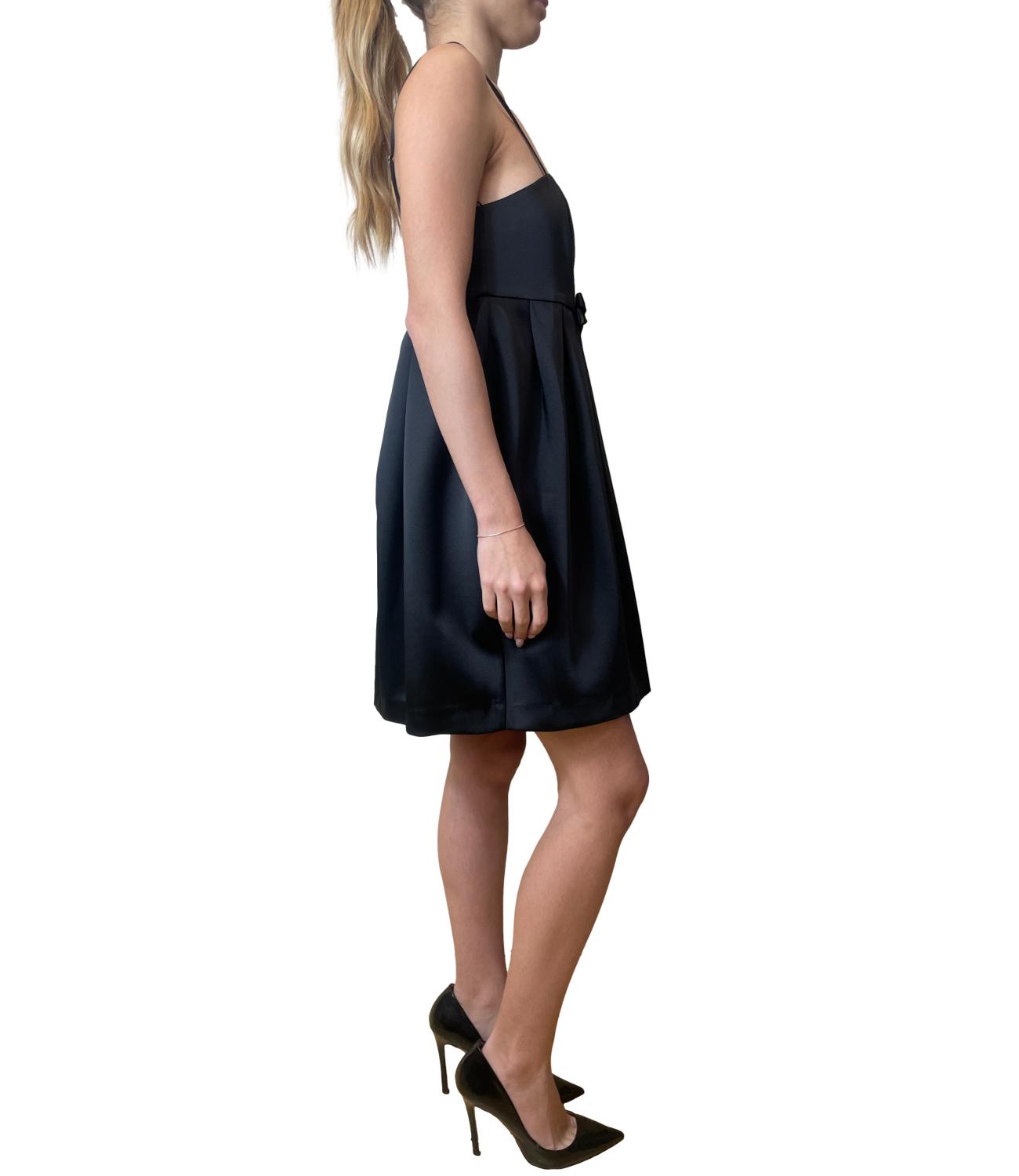 Vicolo Abito Fiocco Nero Donna