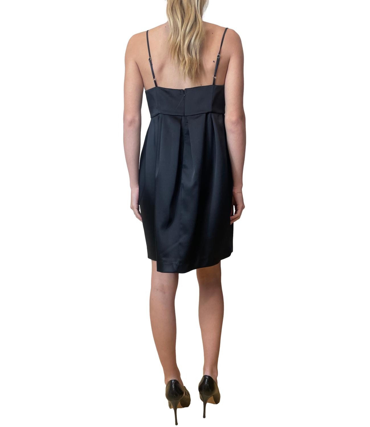 Vicolo Abito Fiocco Nero Donna