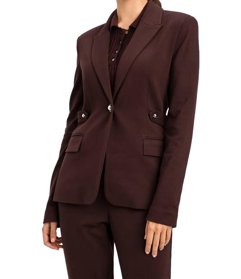 Actitude Twinset Giacca da Donna - Chocolate Plum - 262ap2520