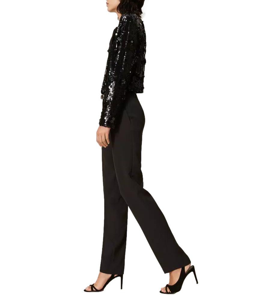 Actitude Twinset Pantalone da Donna - Nero - 262at2072