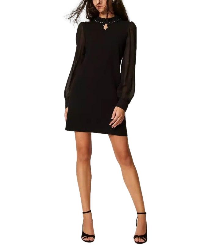 Actitude Twinset Abito da Donna - Nero - 262at3111
