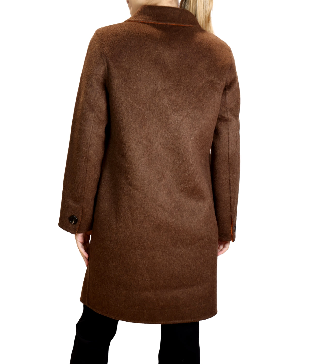 Alexs Bravo Cappotto da Donna - Orange/chocolate - A100