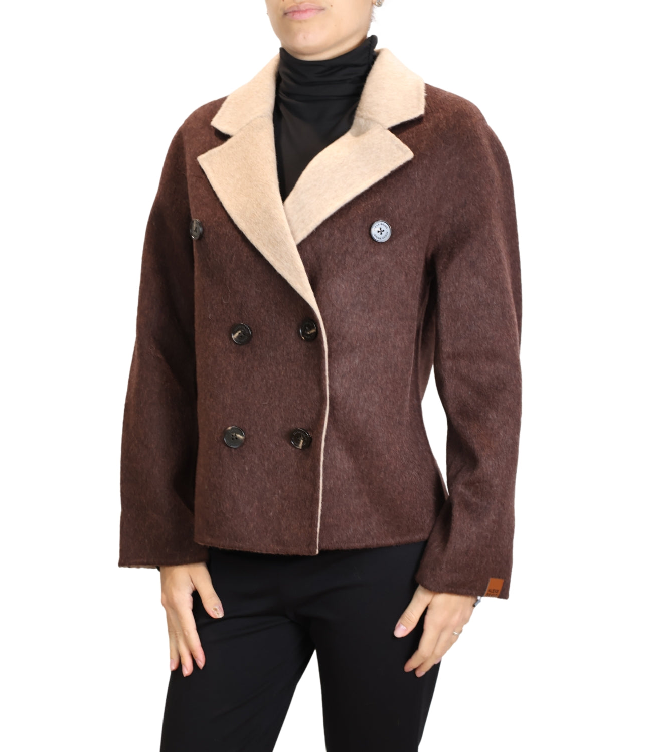 Alexs Bravo Blazer da Donna - Chocolate/cream - A700