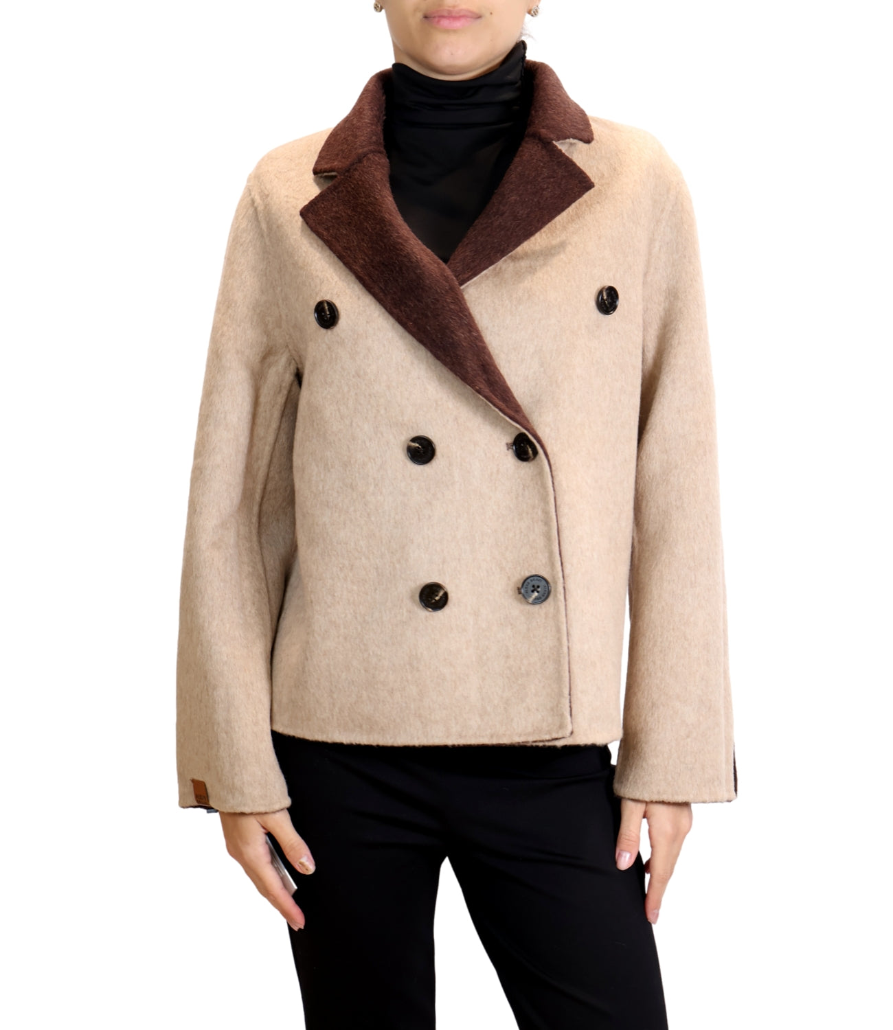 Alexs Bravo Blazer da Donna - Chocolate/cream - A700