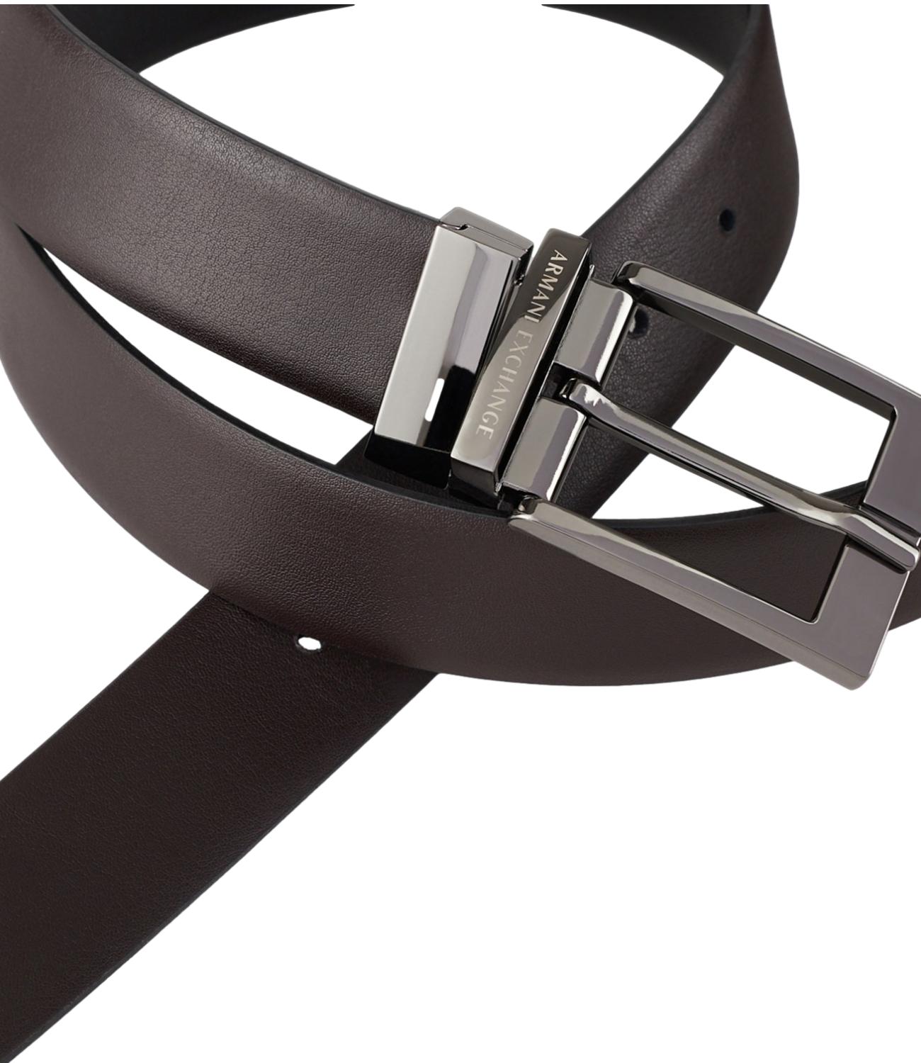 Armani Exchange Cintura da Uomo - Black/dark Brown - 951060cc236