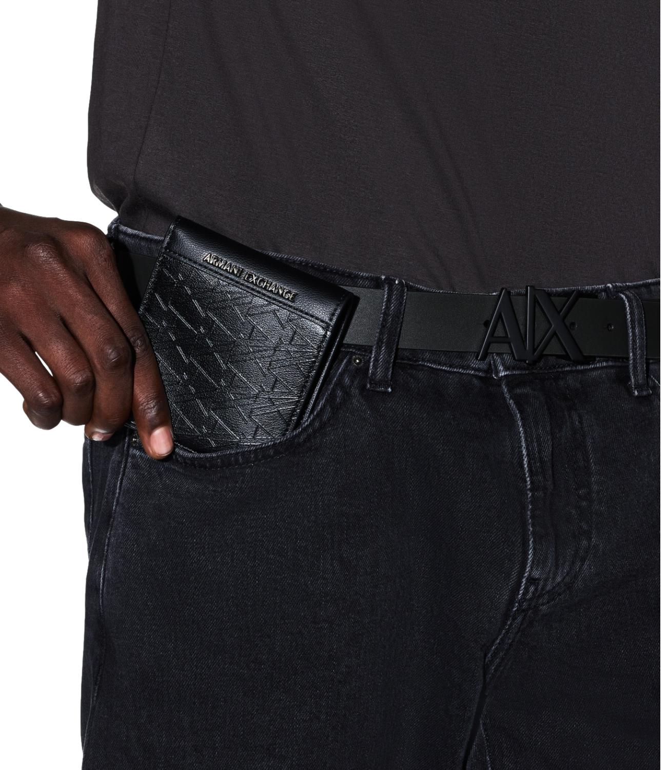 Armani Exchange Portafogli da Uomo - Black - Xm000167af26662