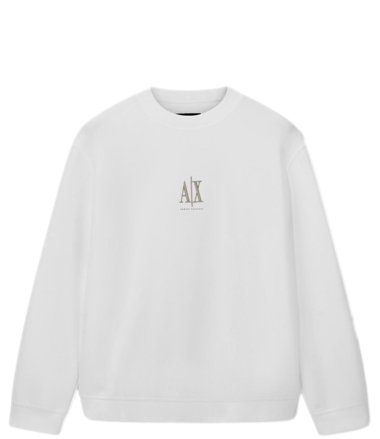 Armani Exchange Felpa da Uomo - Off White - Xm000368af10818