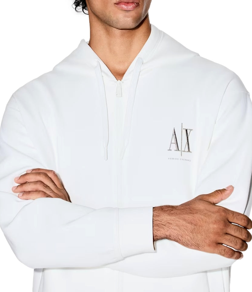 Armani Exchange Felpa da Uomo - Off White - Xm000371af10818