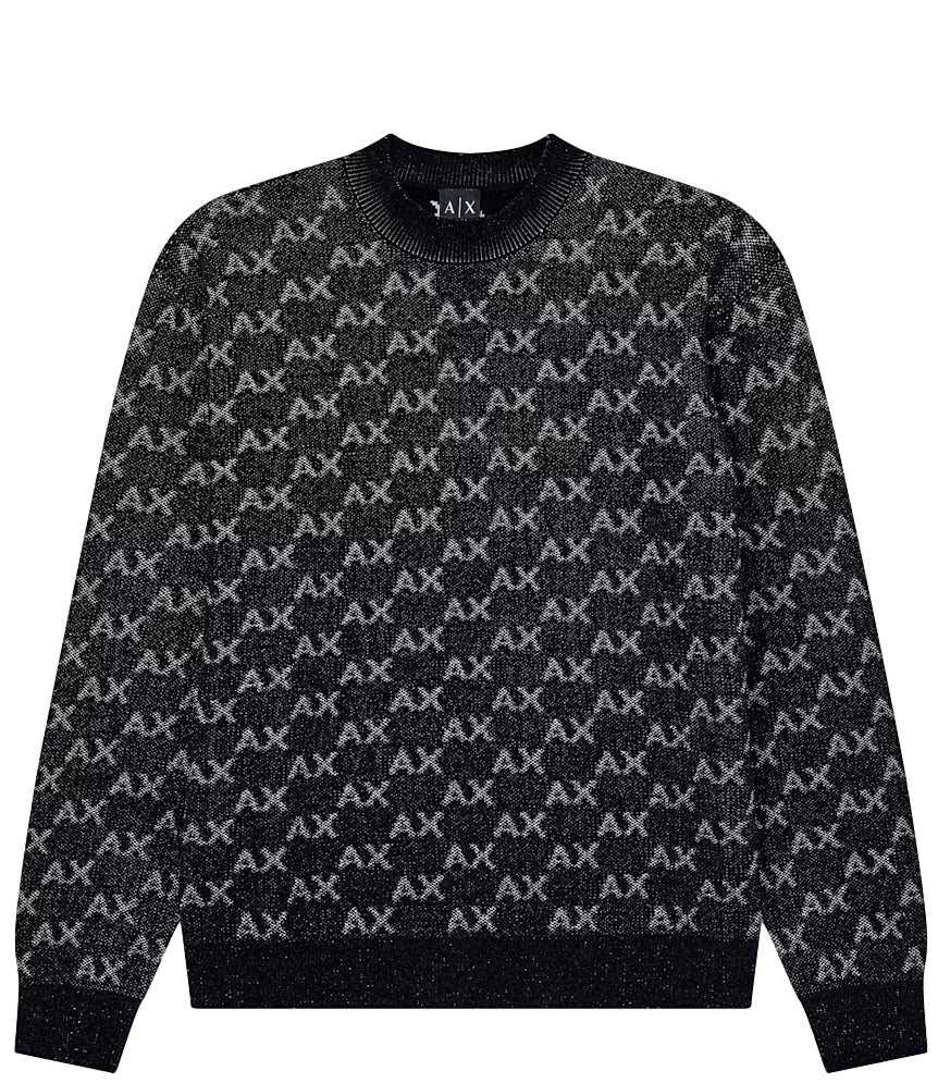 Armani Exchange Pullover da Uomo - Black/alloy Ax Small - Xm002992af16916