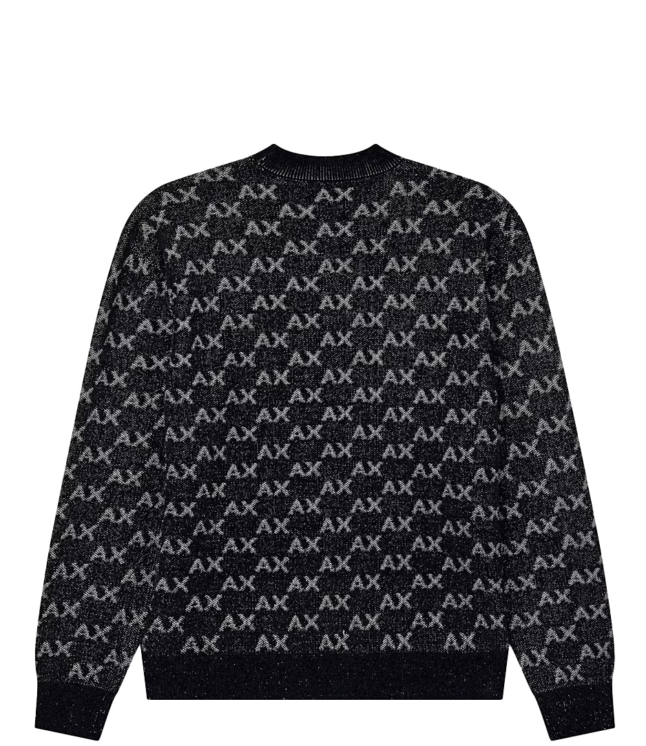 Armani Exchange Pullover da Uomo - Black/alloy Ax Small - Xm002992af16916