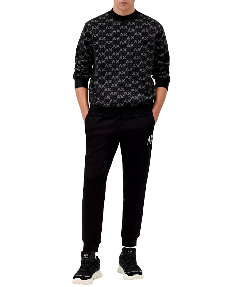 Armani Exchange Pullover da Uomo - Black/alloy Ax Small - Xm002992af16916