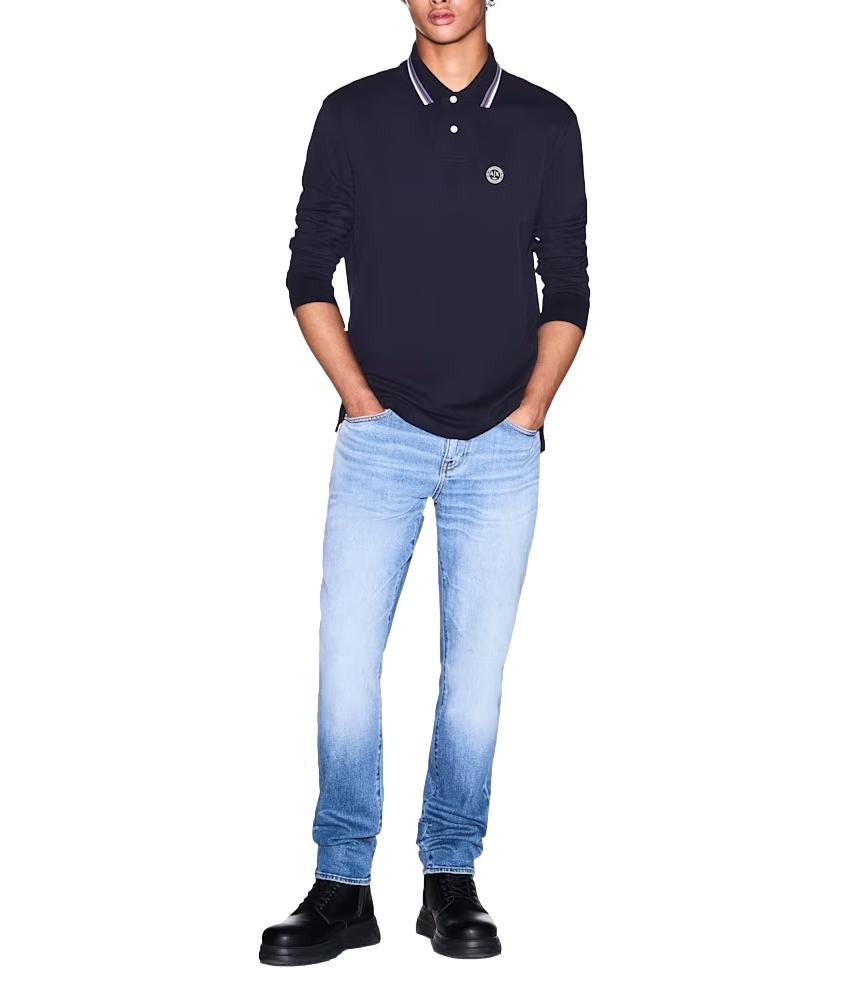 Armani Exchange Polo da Uomo - Deep Navy - Xm003427af13026
