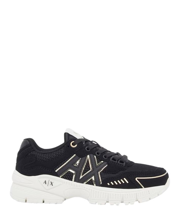 Armani Exchange Sneakers da Donna - Black Pale Gold - Xw002153 Af22757