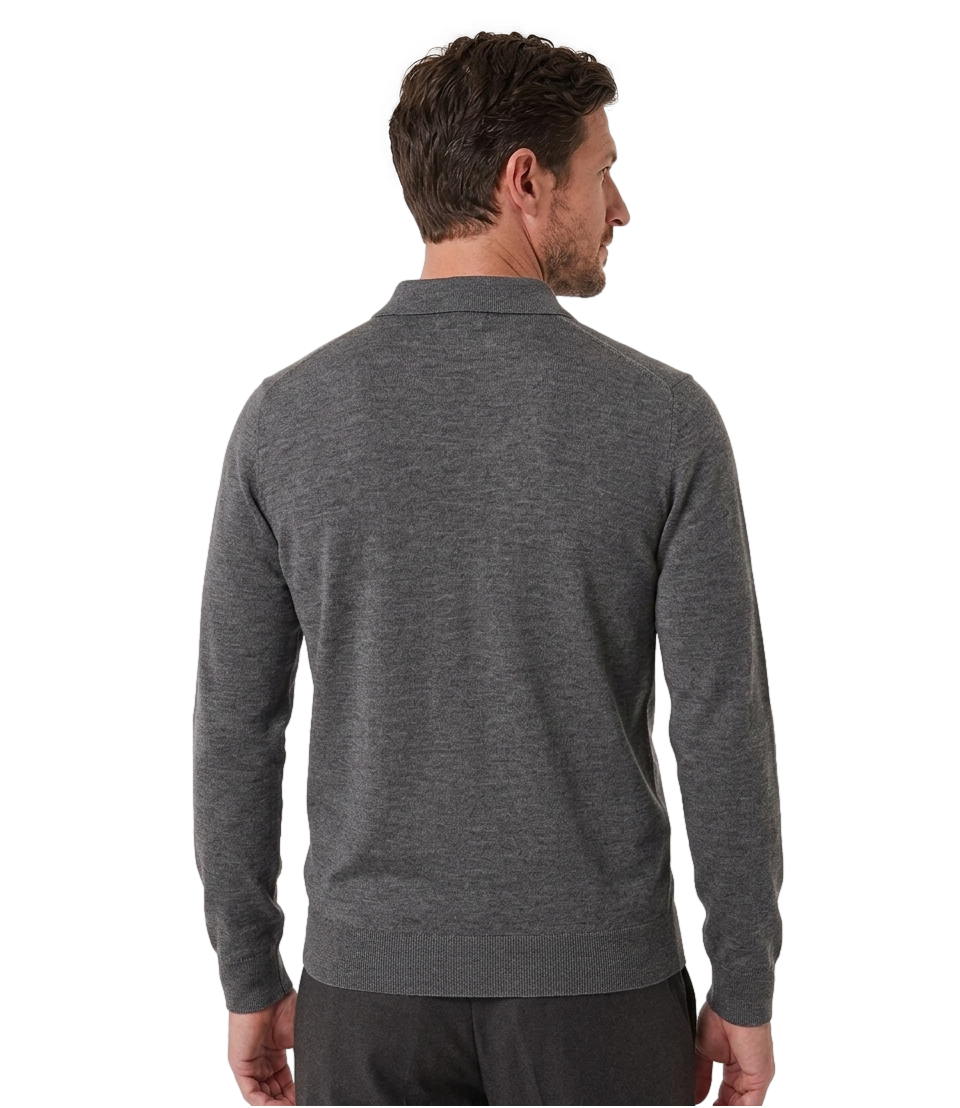At.p.co Polo da Uomo - Grigio Melange - A334raw2hero