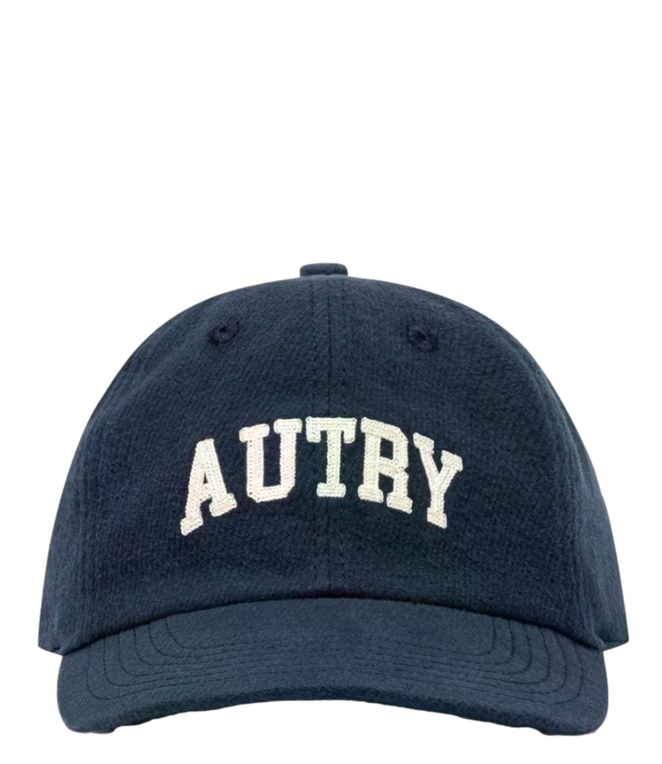 Cappello Autry blu logo bianco stampatello