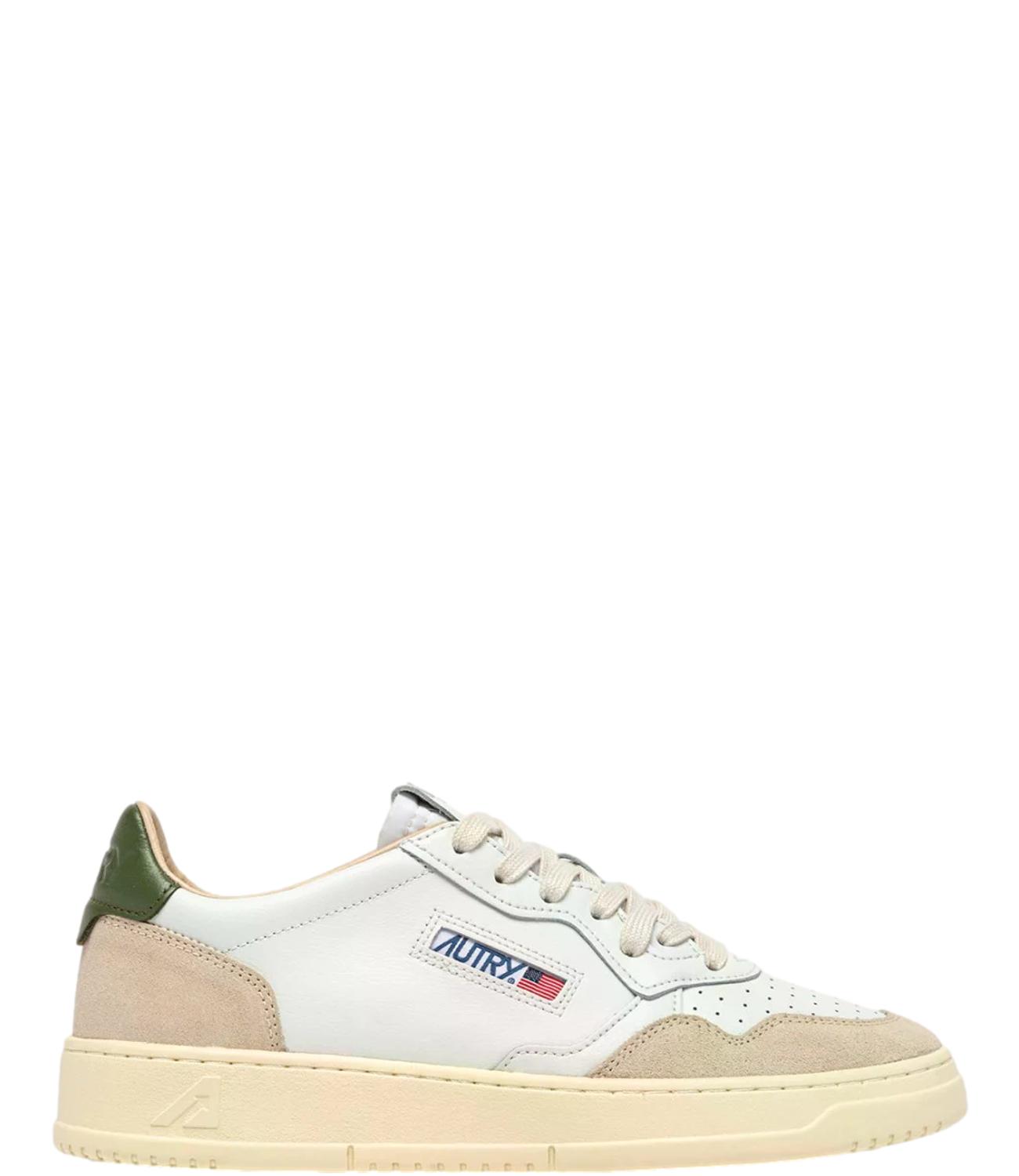 Autry Sneakers da Uomo - Leat/suede/whi/bronze Green - Aulm Ls17