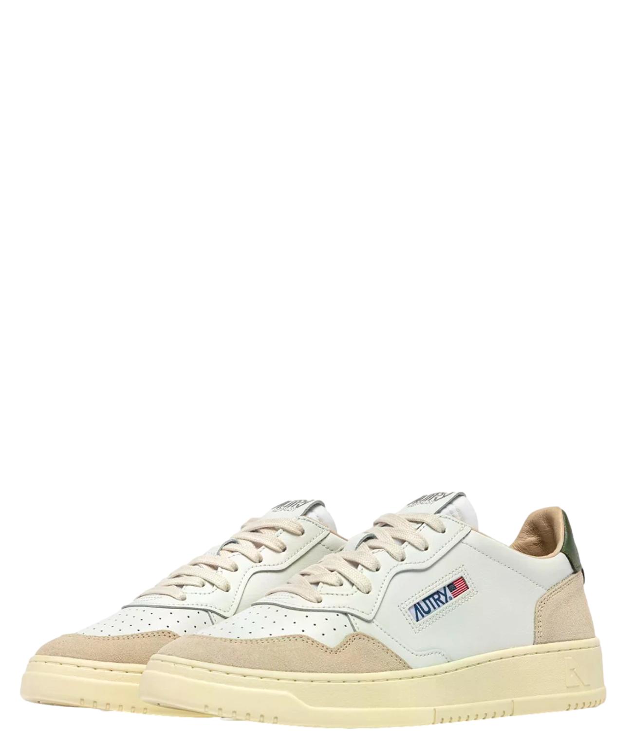 Autry Sneakers da Uomo - Leat/suede/whi/bronze Green - Aulm Ls17