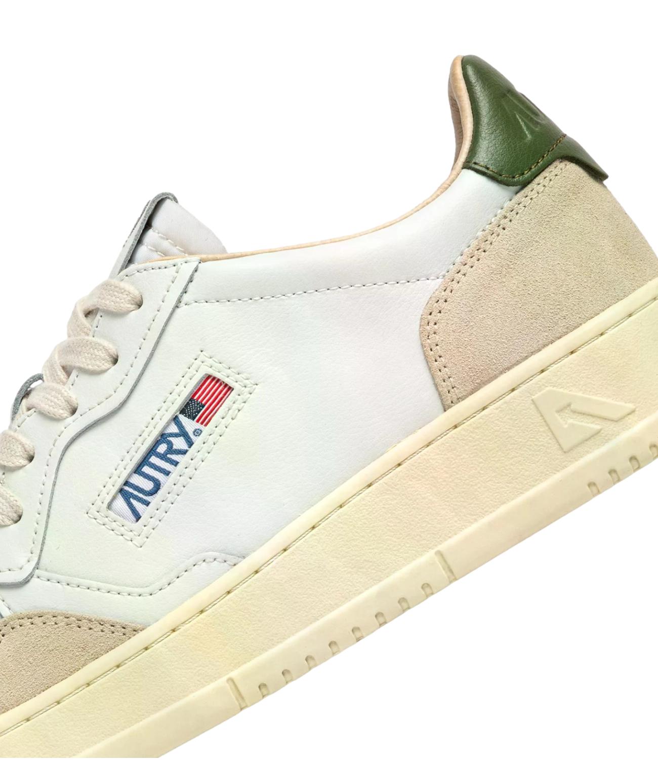 Autry Sneakers da Uomo - Leat/suede/whi/bronze Green - Aulm Ls17