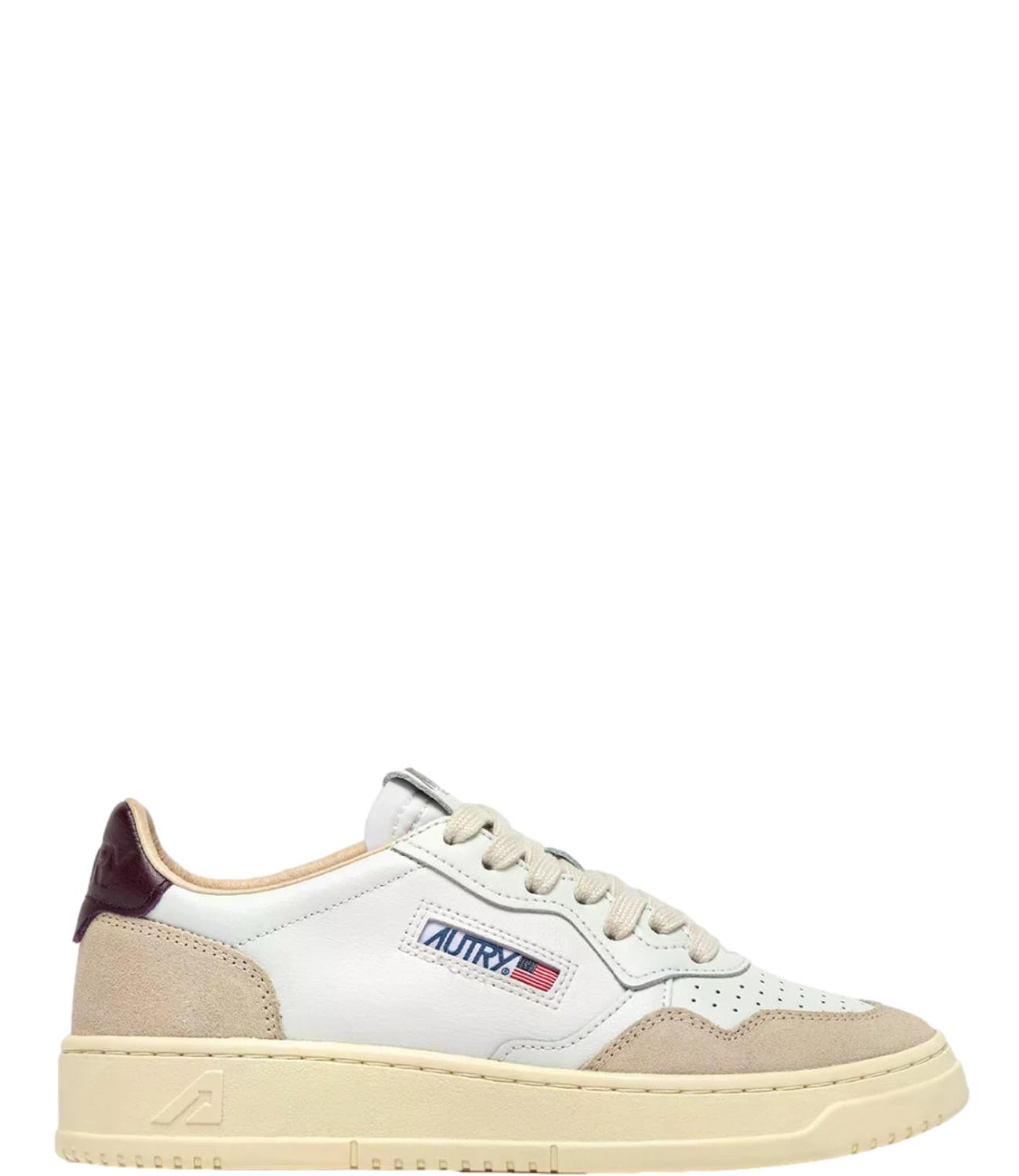 Autry Sneakers da Donna - Leat/suede Wht/fig - Aulw Ls18