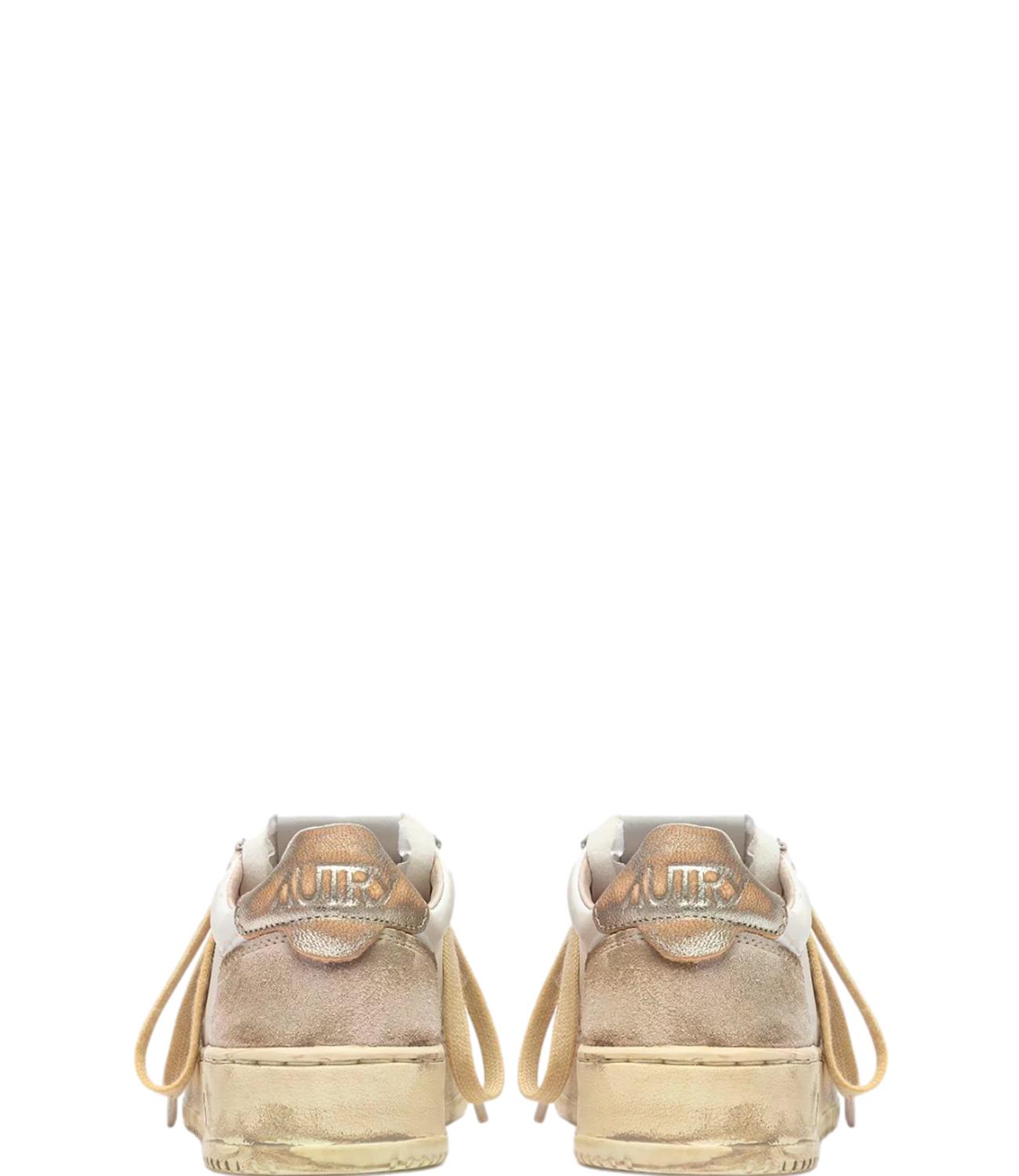Autry Sneakers da Donna - Leat/suede Wht/gold - Aulw Ls75