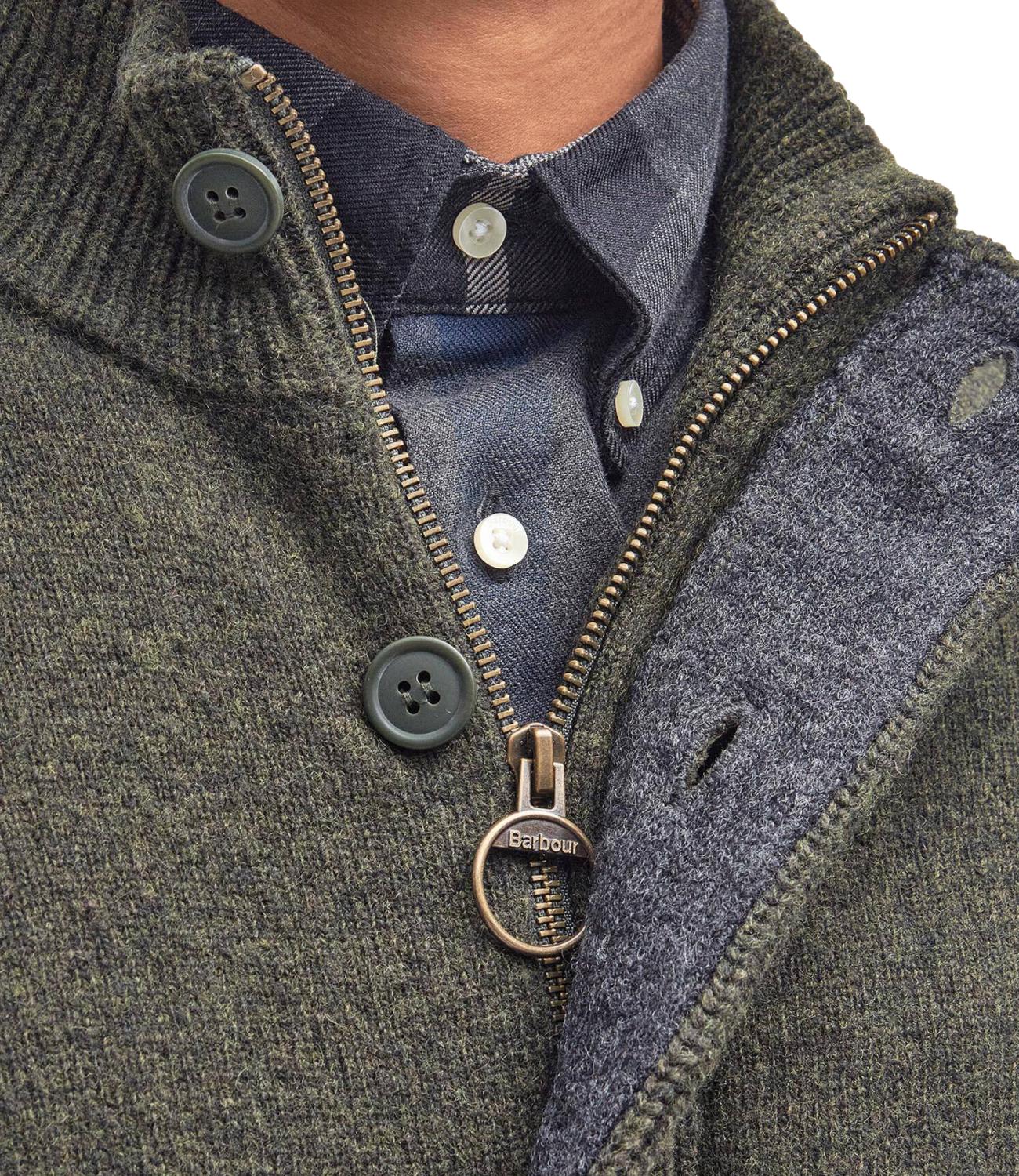 Barbour Cardigan da Uomo - Seaweed - 262mmkn0731
