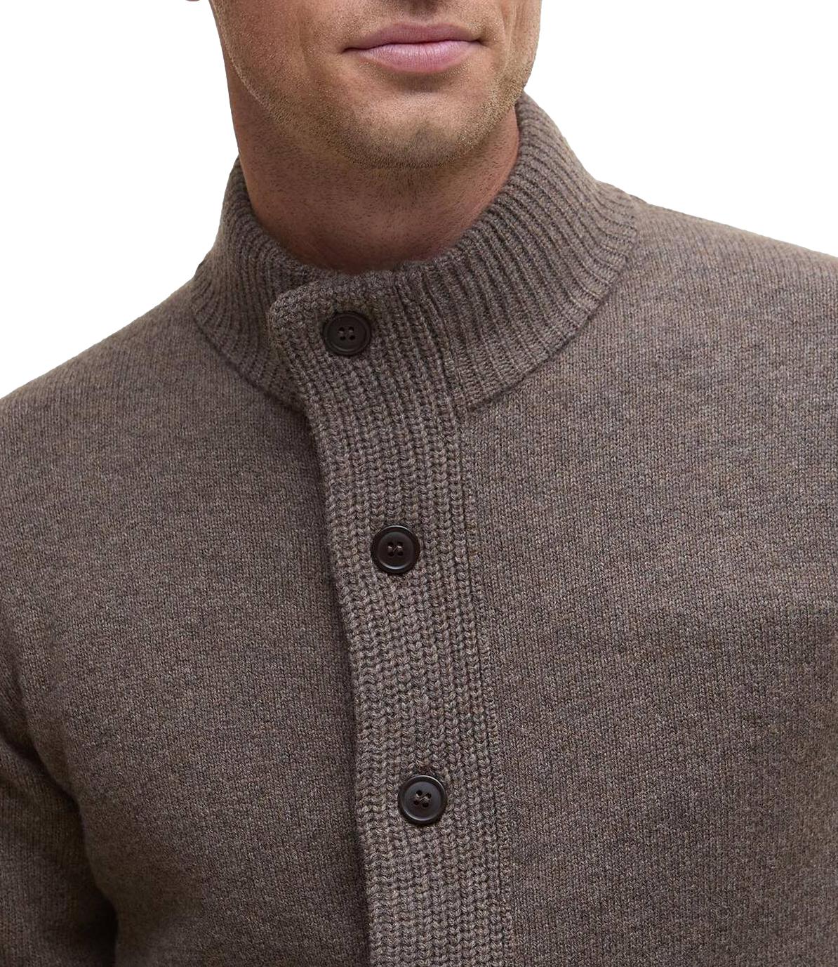 Barbour Cardigan da Uomo - Dark Stone - 262mmkn0731