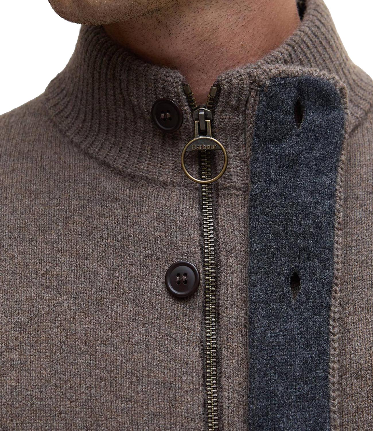 Barbour Cardigan da Uomo - Dark Stone - 262mmkn0731