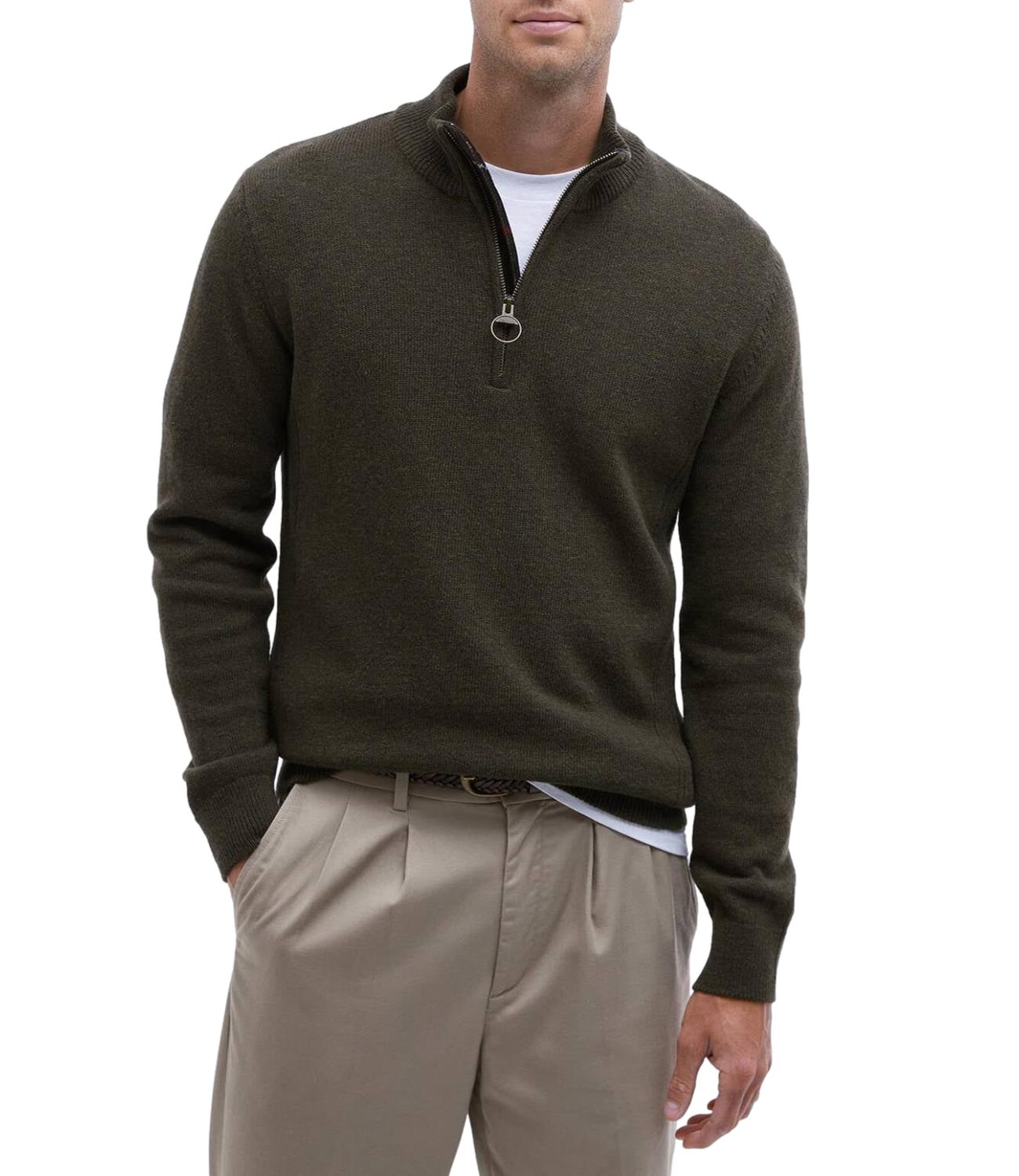 Barbour Cardigan da Uomo - Olive Marl - 262mmkn0837