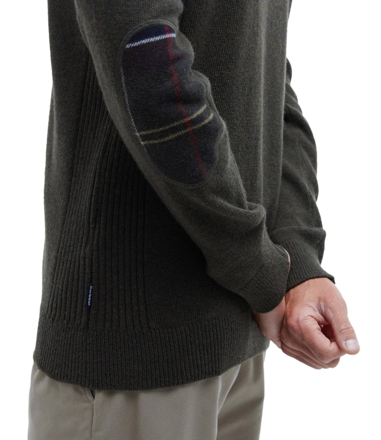 Barbour Cardigan da Uomo - Olive Marl - 262mmkn0837