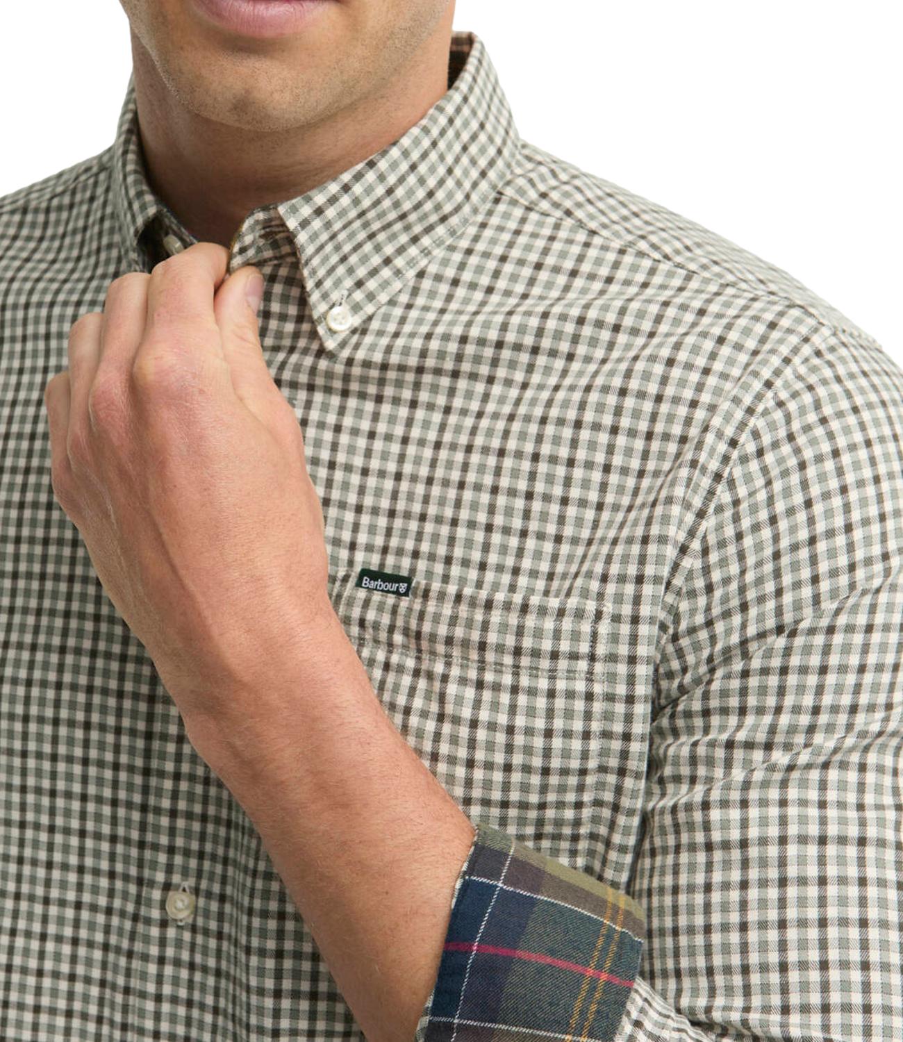 Barbour Camicia da Uomo - Olive - 262mmsh5027