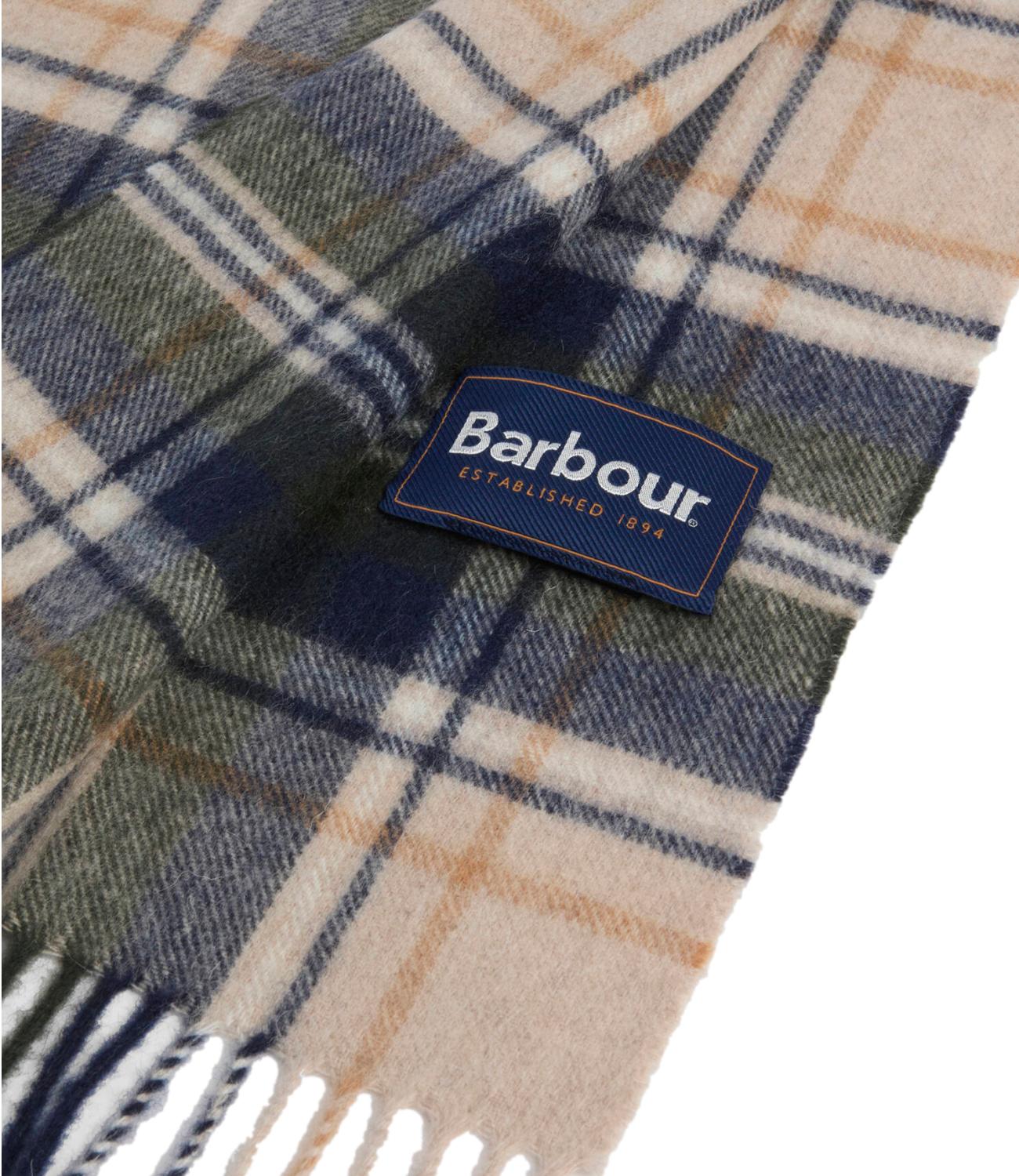 Barbour Sciarpa da Uomo - Sand Beige Plaid - 262musc0137