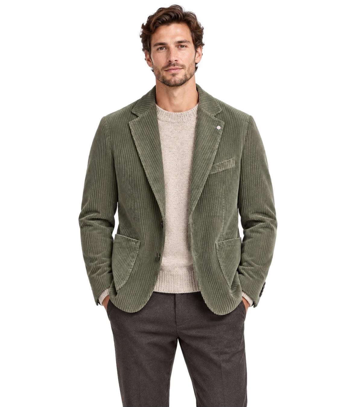 Bharnaba Philosophy Giacca da Uomo - Militare - Ripasso