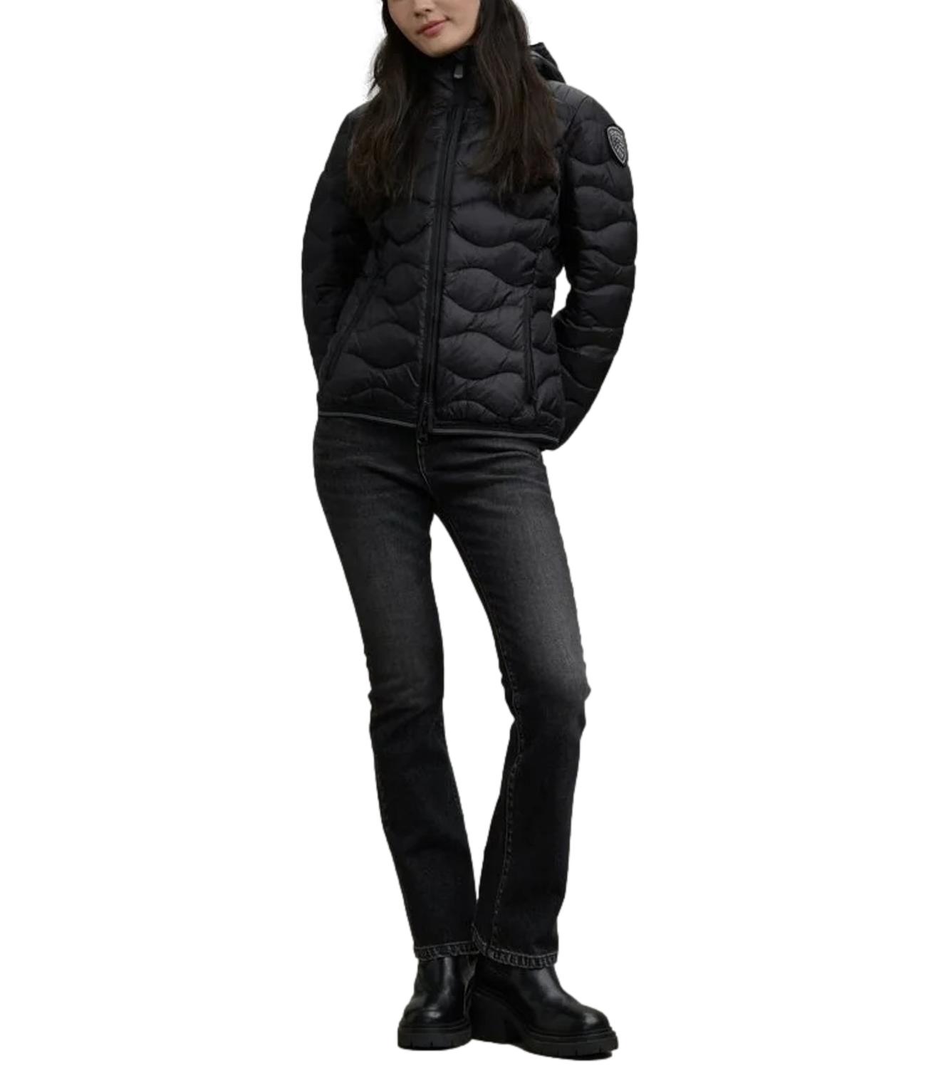 Blauer Giubbino da Donna - Nero Interno Beige 301 - 26wbldc03033006047