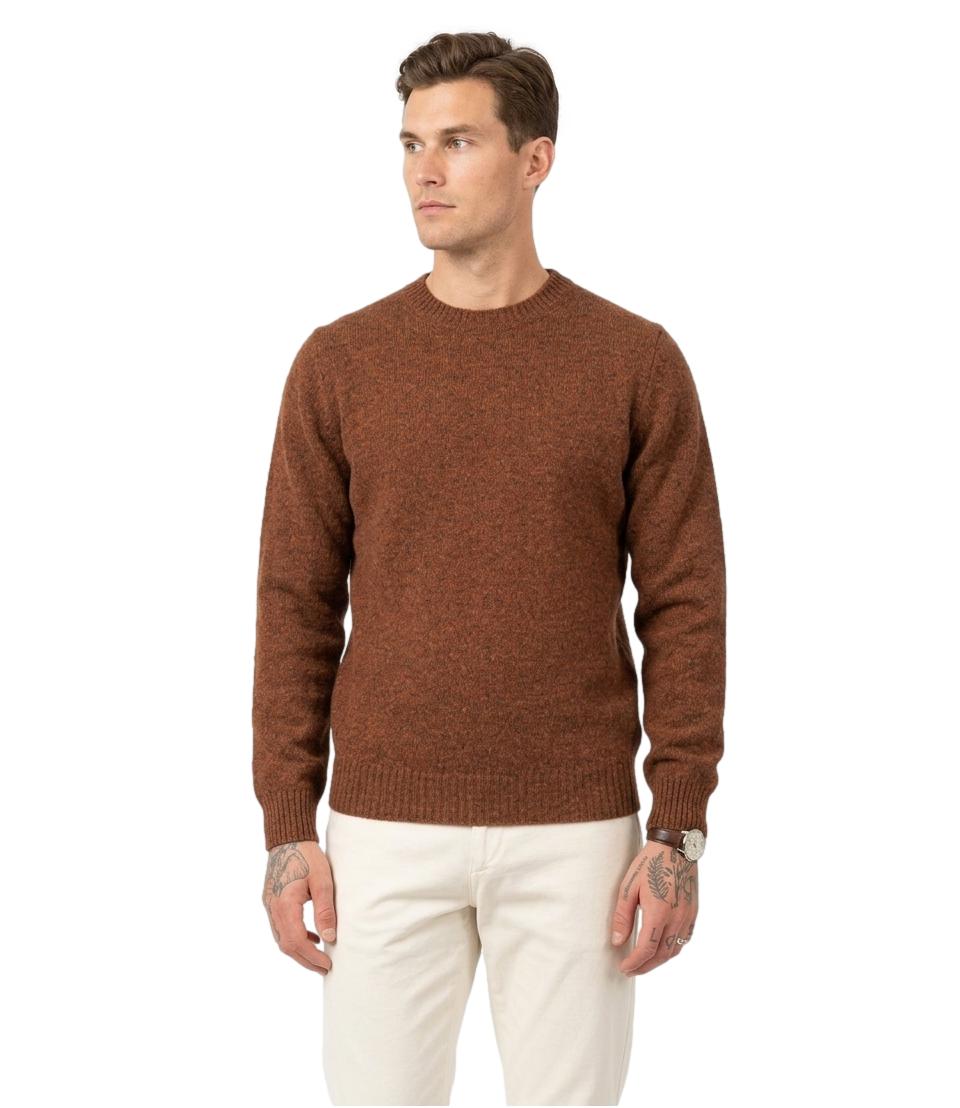 Bl'ker Pullover da Uomo - Ruggine - Blkm W9001