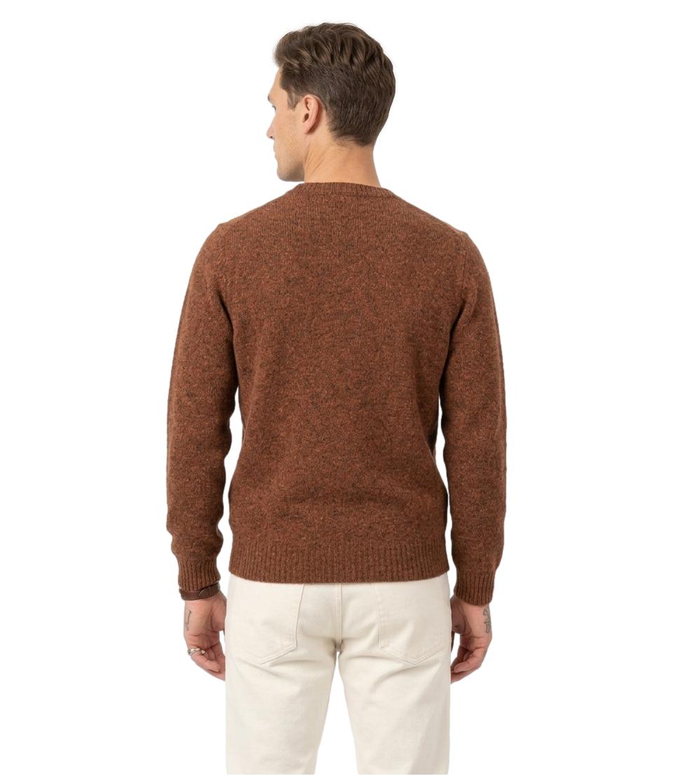 Bl'ker Pullover da Uomo - Ruggine - Blkm W9001