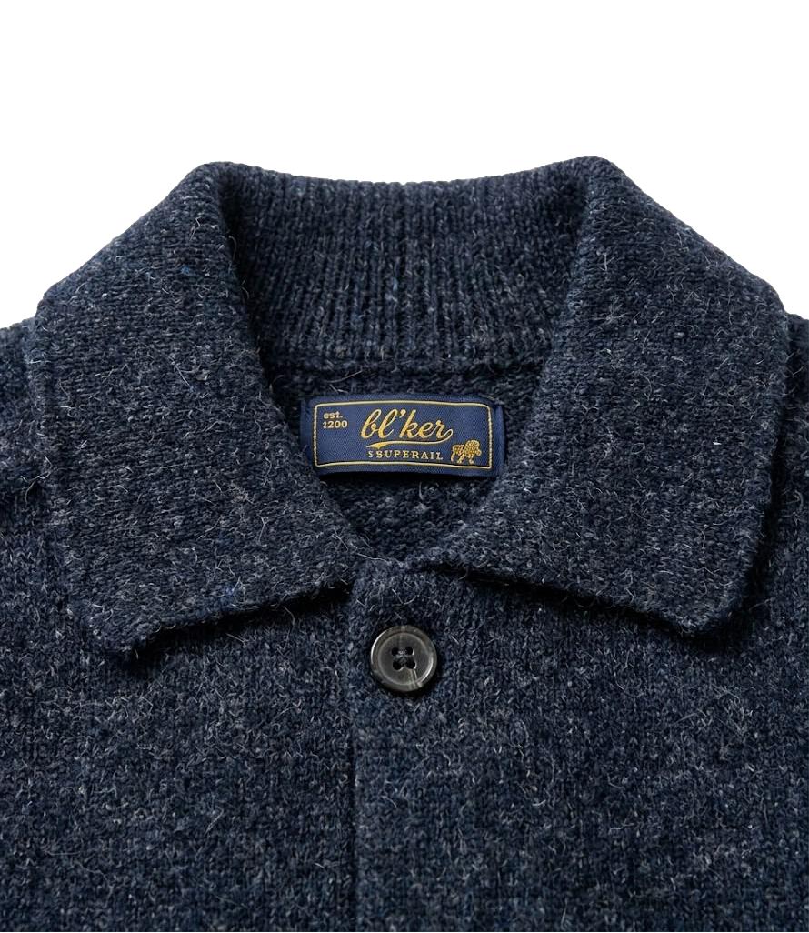 Bl'ker Polo da Uomo - Blu - Blkmai26