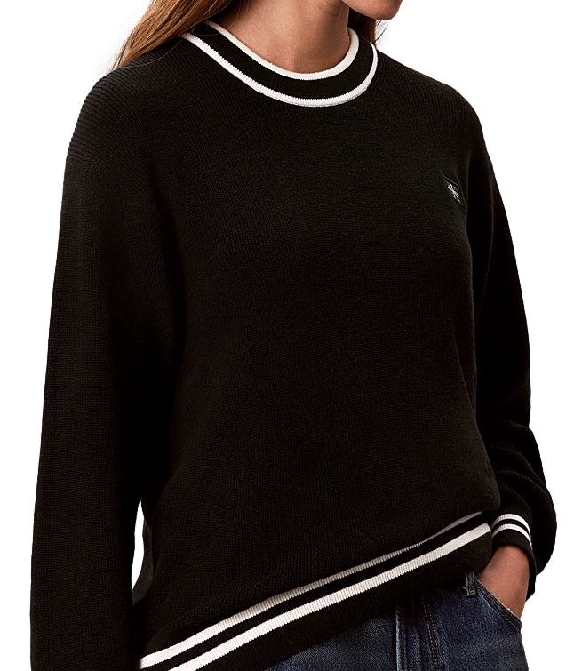 Calvin Klein Pullover da Donna - Black - Lv047h303g