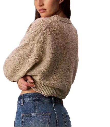 Calvin Klein Pullover da Donna - Oatmeal - Lv047h332g