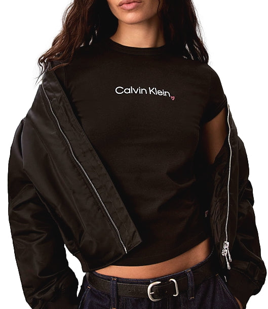 Calvin Klein T-Shirt da Donna - Black - Lv047h835g