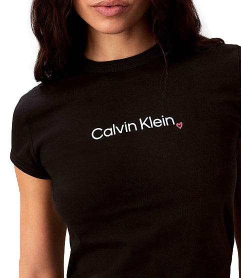 Calvin Klein T-Shirt da Donna - Black - Lv047h835g