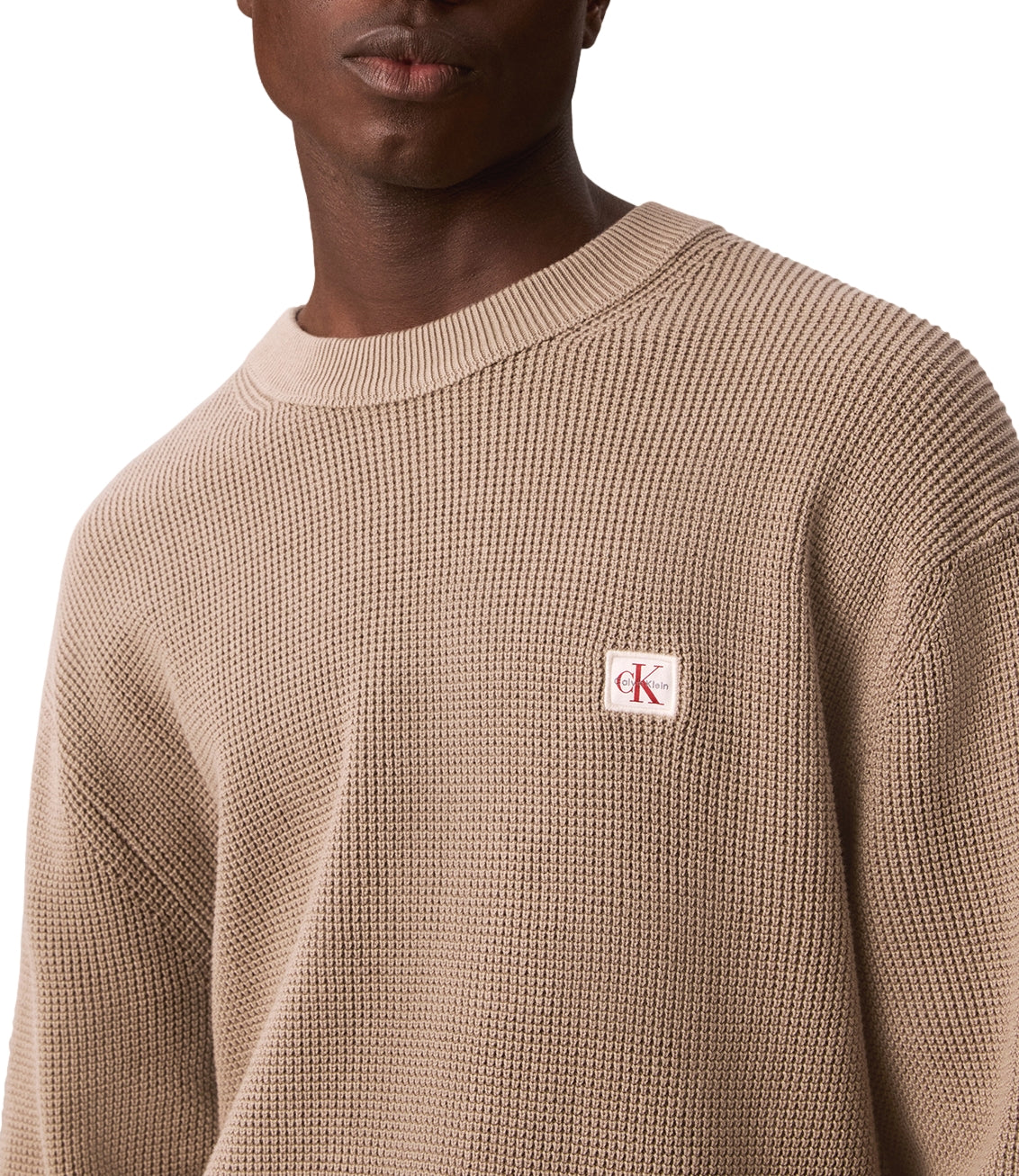 Calvin Klein Pullover da Uomo - Roasted Cashew - Lv04rh326g