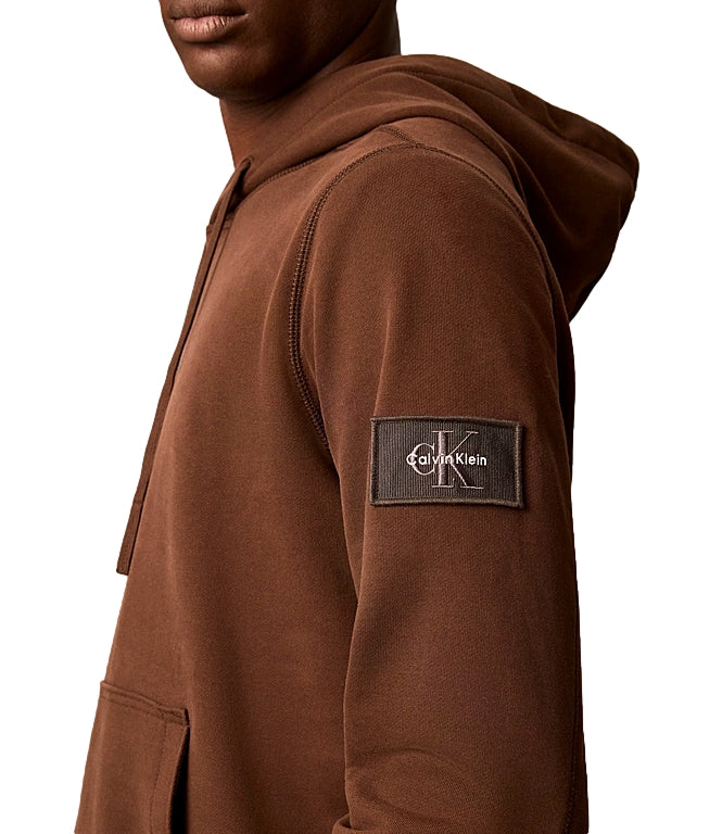 Calvin Klein Felpa cappuccio da Uomo - Brown Cork - Lv04rj201g