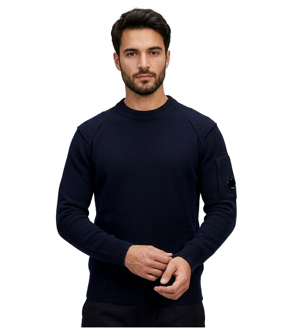 C.p. Company Maglia da Uomo - Total Eclipse - 21cmkn085A-110149a