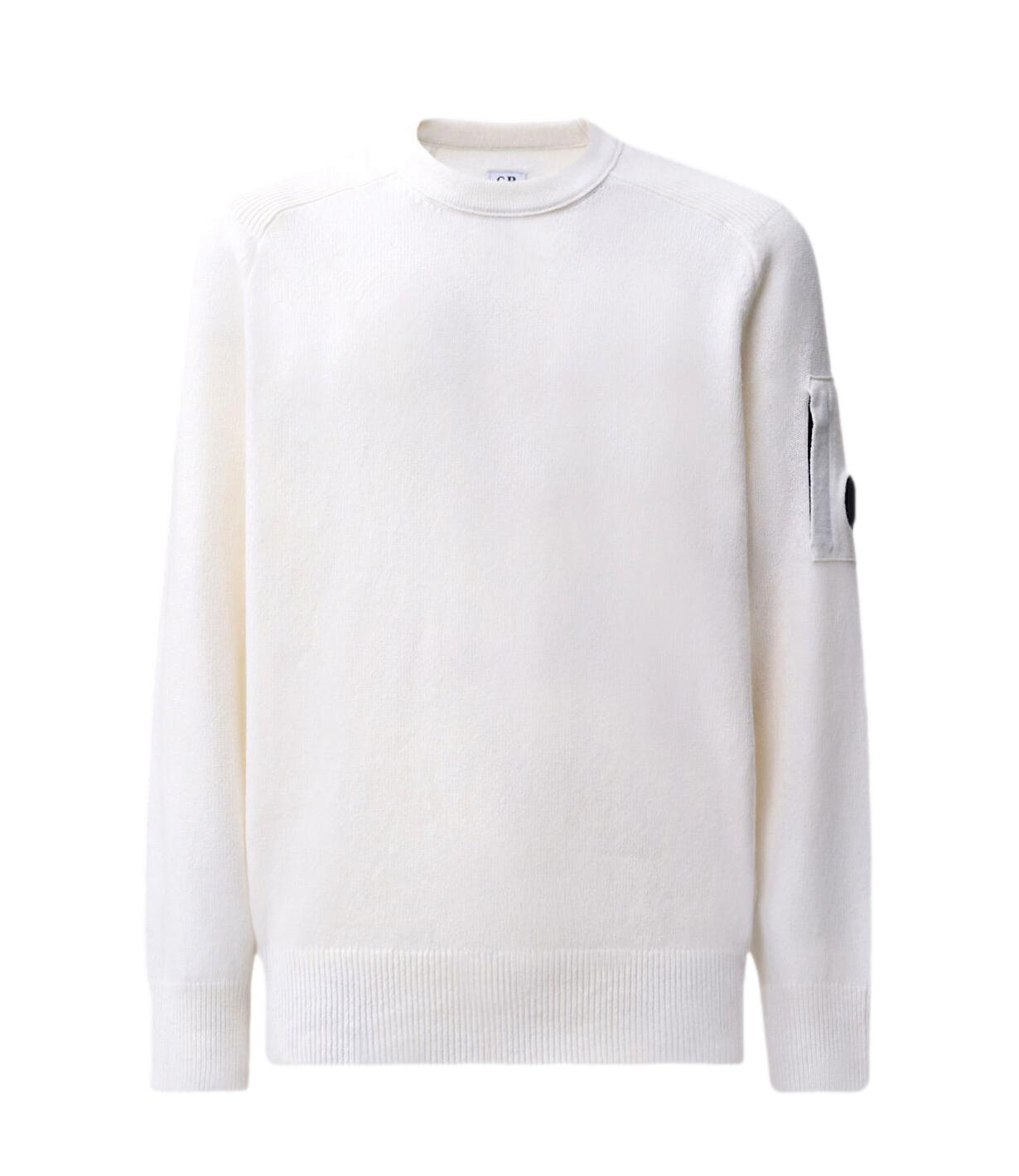 C.p. Company Maglia da Uomo - Off White Melange - 21cmkn085A-110149a