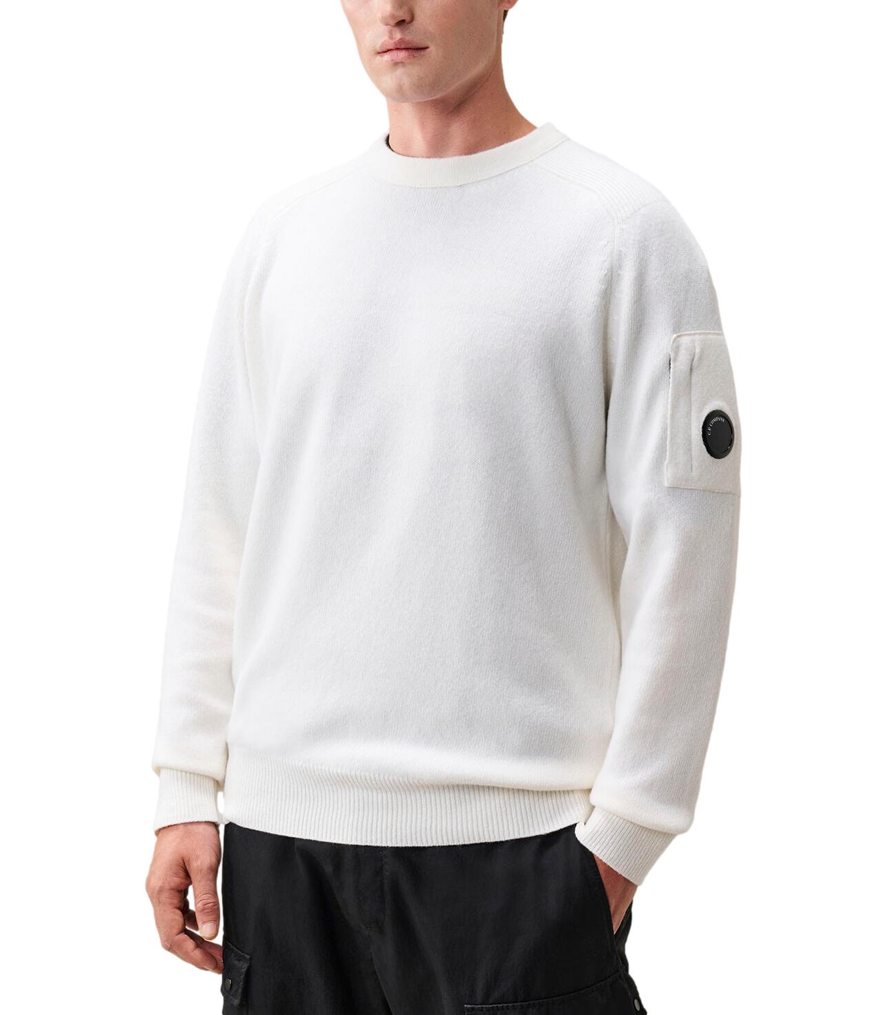 C.p. Company Maglia da Uomo - Off White Melange - 21cmkn085A-110149a
