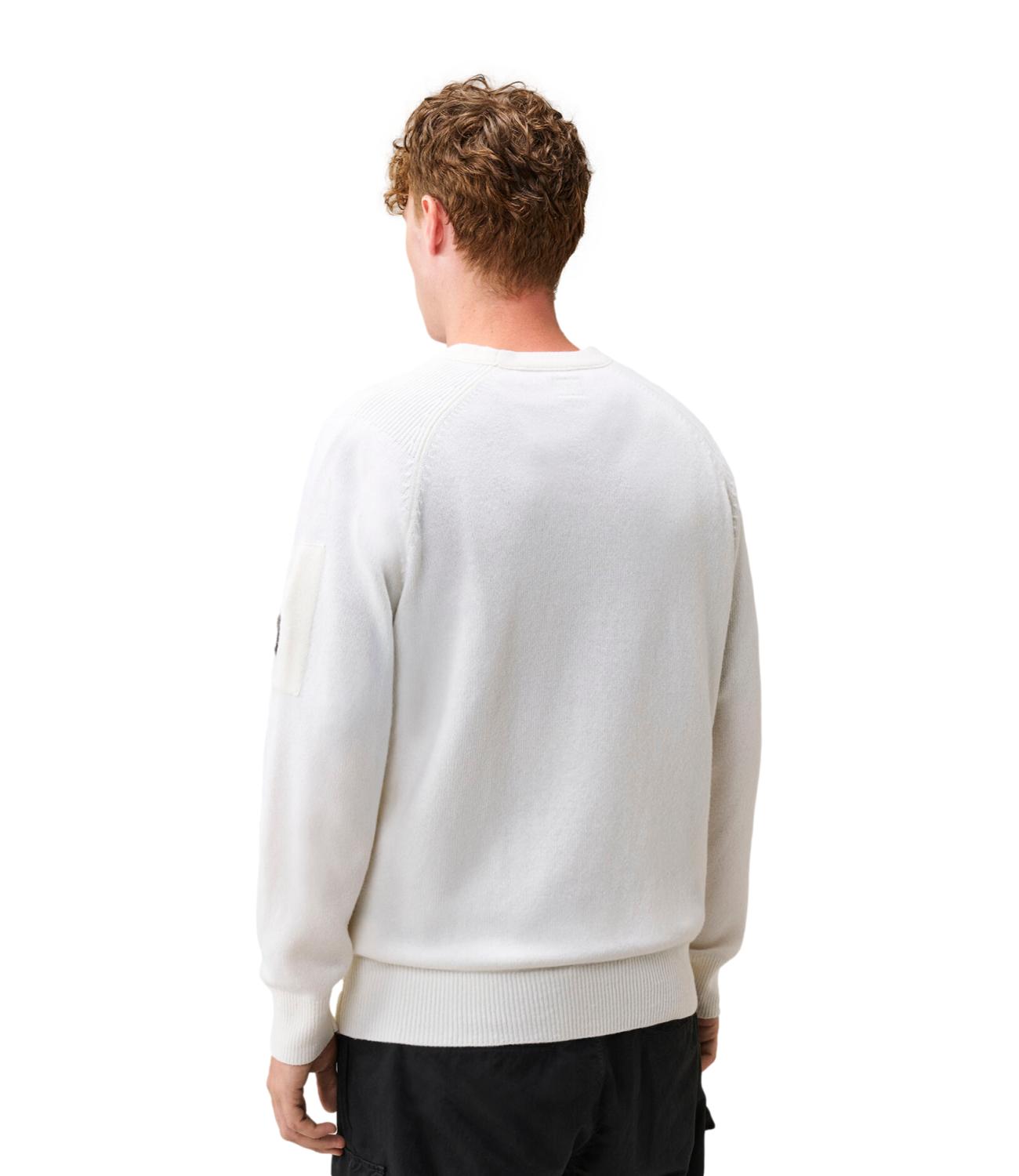 C.p. Company Maglia da Uomo - Off White Melange - 21cmkn085A-110149a