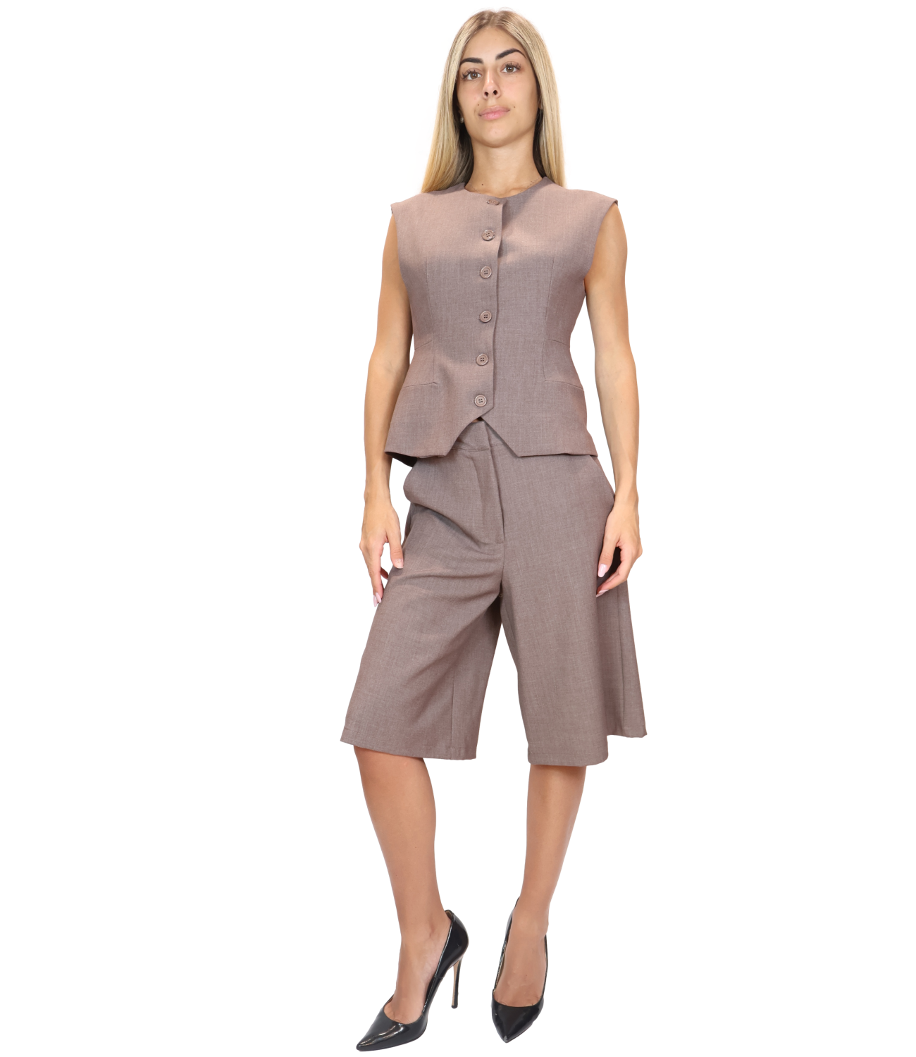 Dixie Bermuda da Donna - Nocciola - Dao6yic