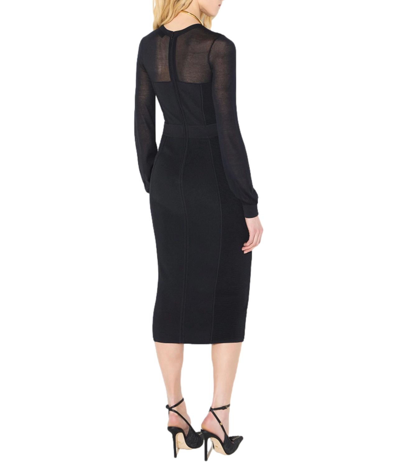 EF Abito in maglia nero donna