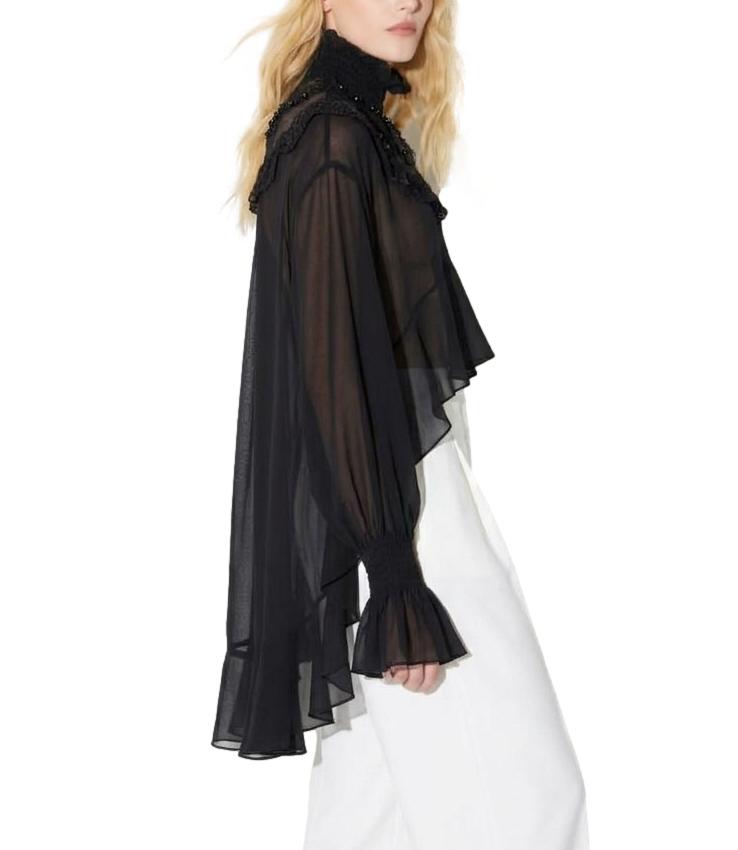 Elisabetta Franchi Camicia da Donna - Nero - Ca20367e2